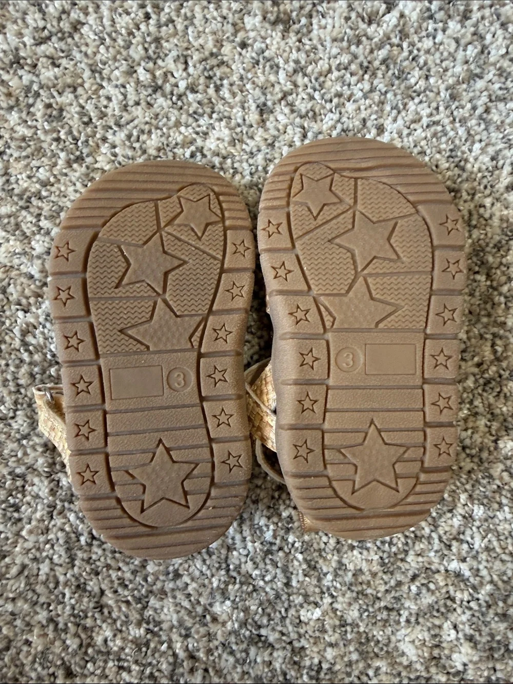 Carter’s Just One You - Tan Woven Flower Sandals
